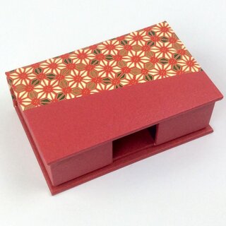 Visitenkartenbox Asa no Ha, rot