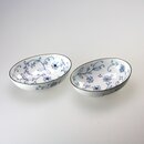 Zwei ovale Schalen Sen Karakusa 13 x 9,5 cm