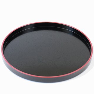 Tablett, rund 30 cm Ø, schwarz
