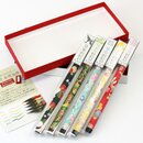Fudepen, Pinselstifte 5er Set Buntstifte