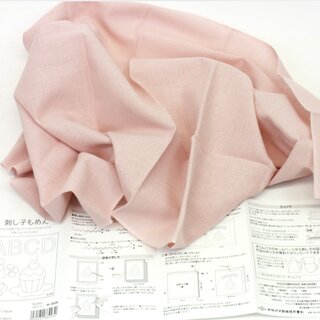 Stoff fr Sashiko, rosa, 33 x 70 cm