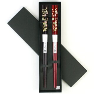 Essstäbchen Paar-Set Pflaumenblüte