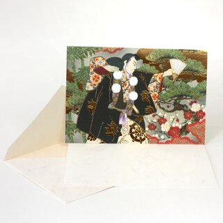 Grußkarte Kabuki Kanjincho