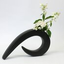 Ikebanagefäß Bogen schwarz, 30,5 x 16 cm