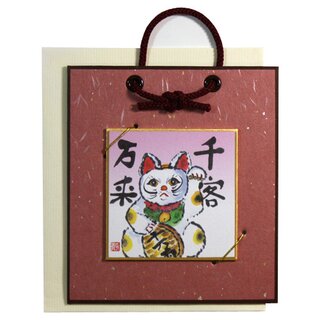 Bild-Grußkarte Manekineko